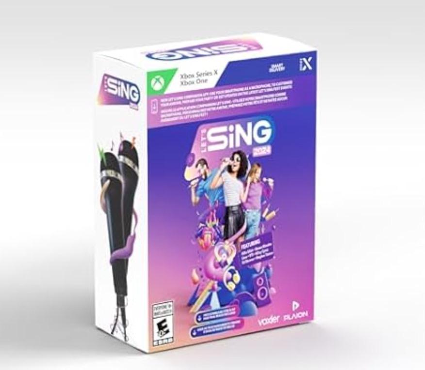 Lets Sing 2024 Xbox One Series X + 2 Mics for $19.99