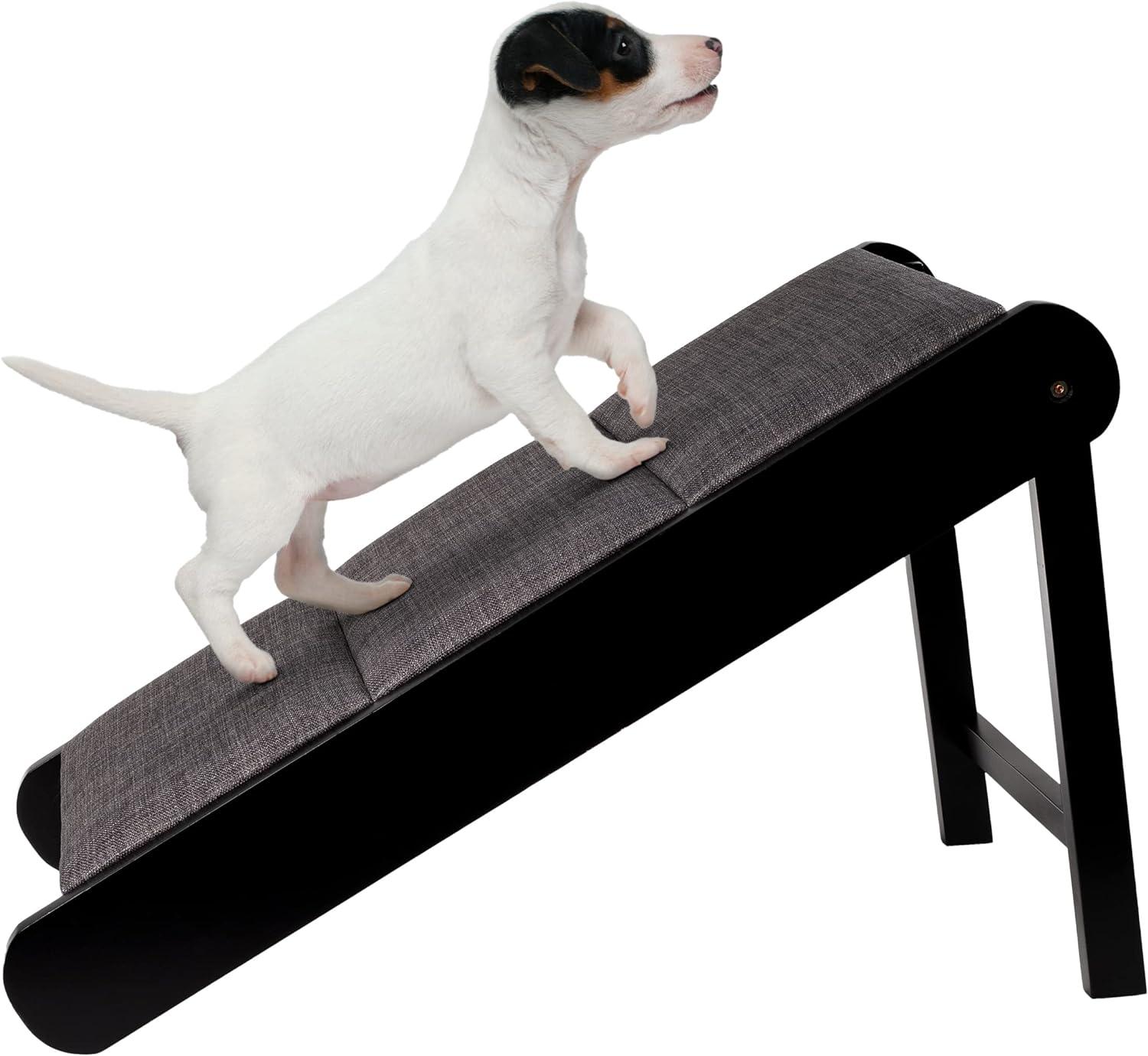 Foldable Wooden Dog Ramp for Small Pets for $40.03 Shipped