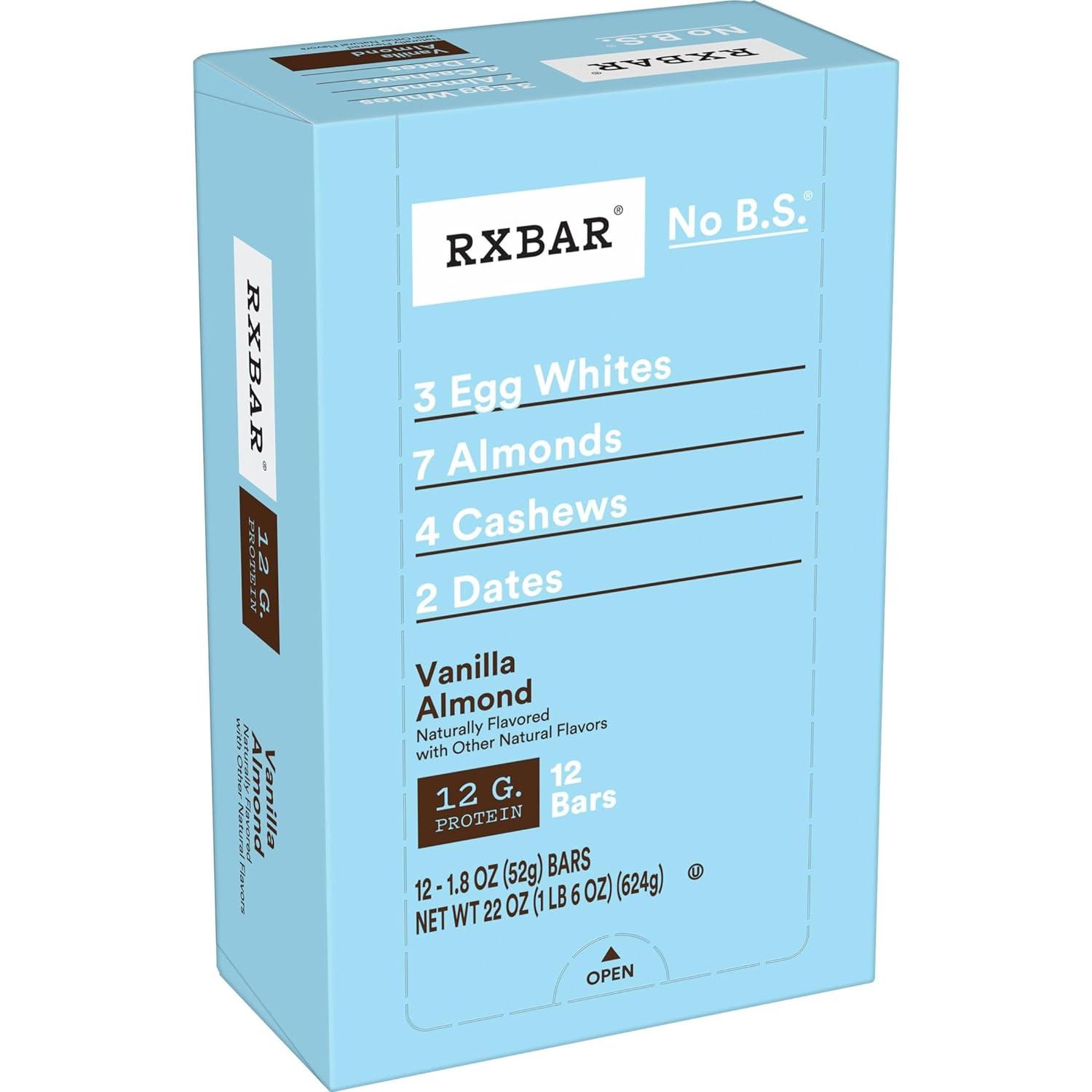 RXBAR Protein Bars Vanilla Almond 12 Pack for $14.49