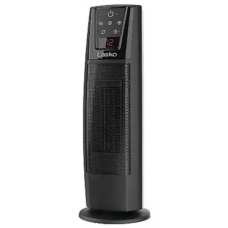 Lasko 1500w Ceramic Tower Heater with Remote for $15.99 Shipped