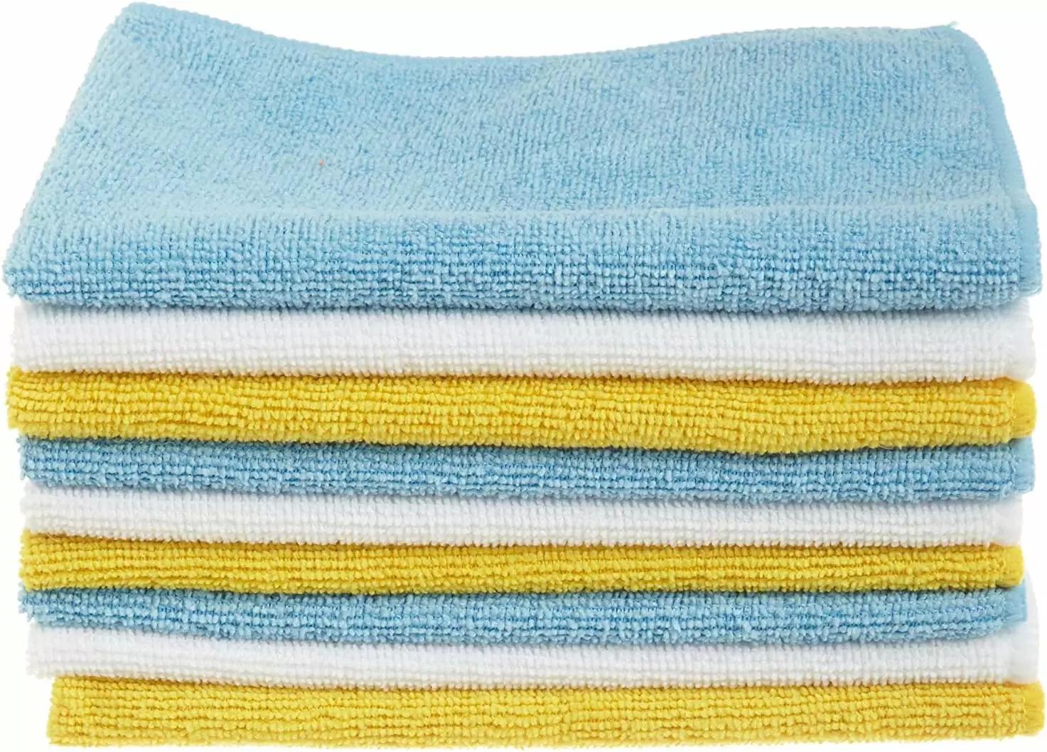 Amazon Basics Microfiber Cleaning Cloths 24 Pack for $8.98