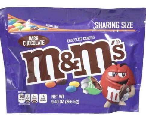 M&M Dark Chocolate Candy 2 Pack for $2.98