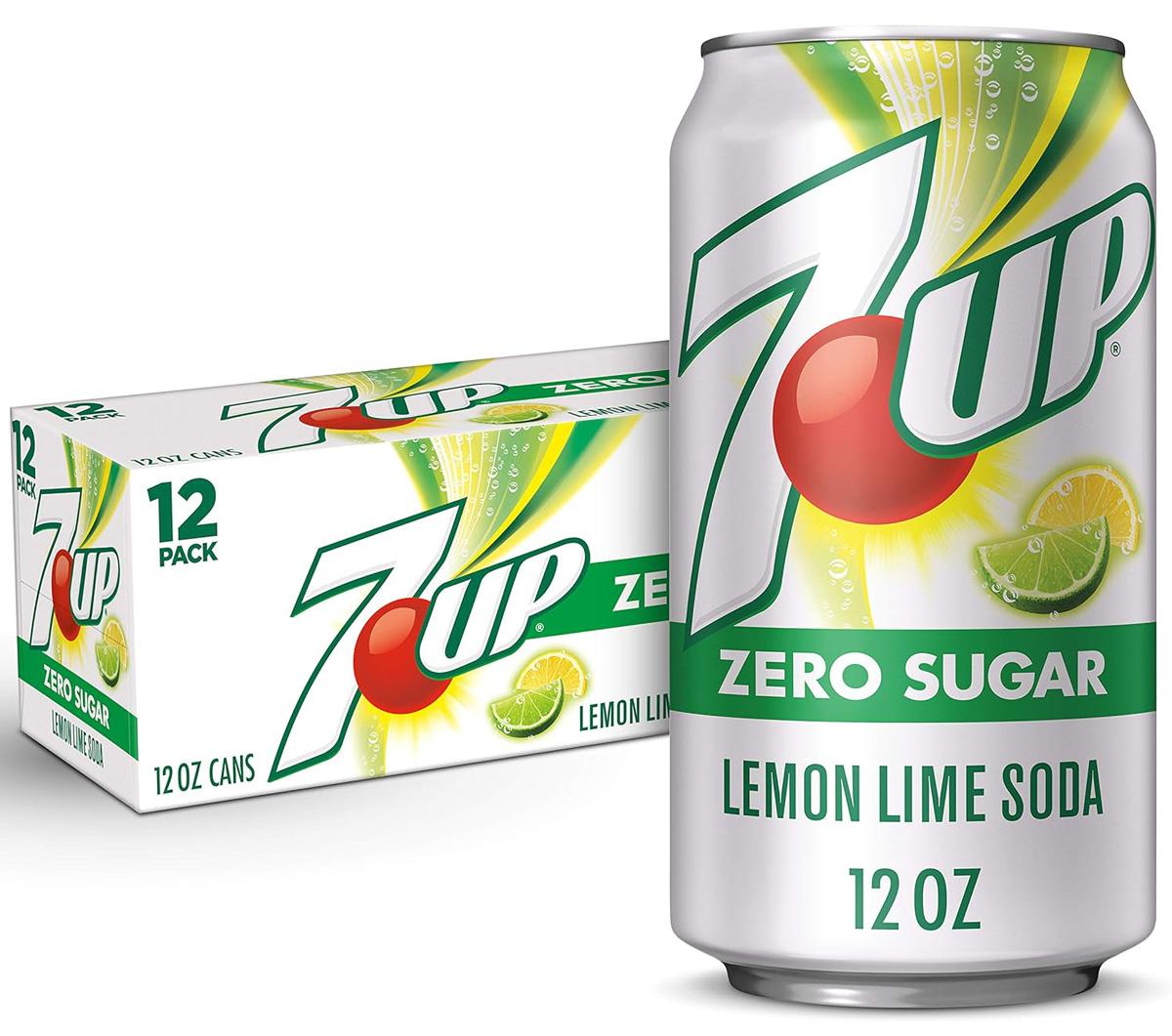7UP Zero Sugar Lemon Lime Canned Soda 12 Pack for $3.92