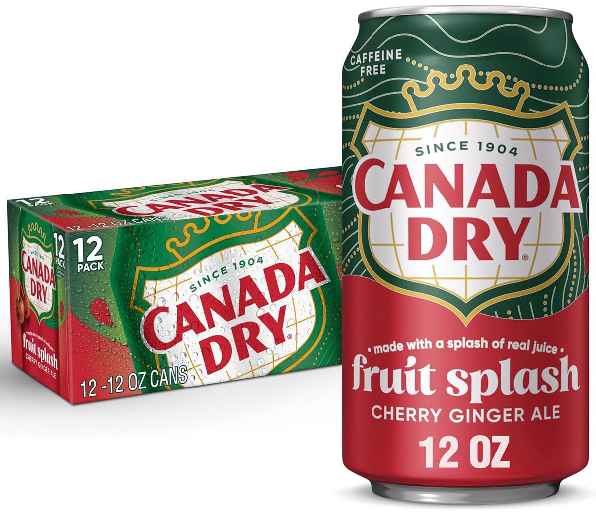 Canada Dry Cherry Gingerale Fruit Splash 36 Pack for $11.53