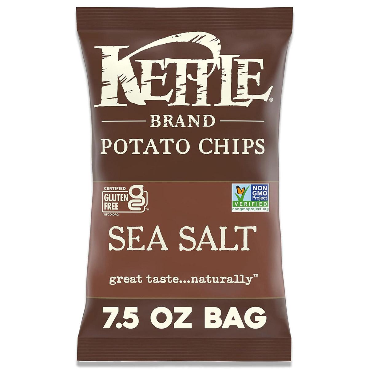 Kettle Brand Kettle Potato Chips Sea Salt 5 Pack for $12.53