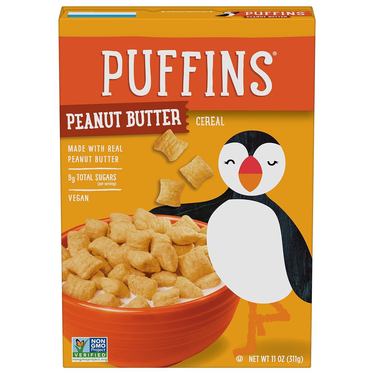Barbaras Peanut Butter Puffins Cereal for $2.79