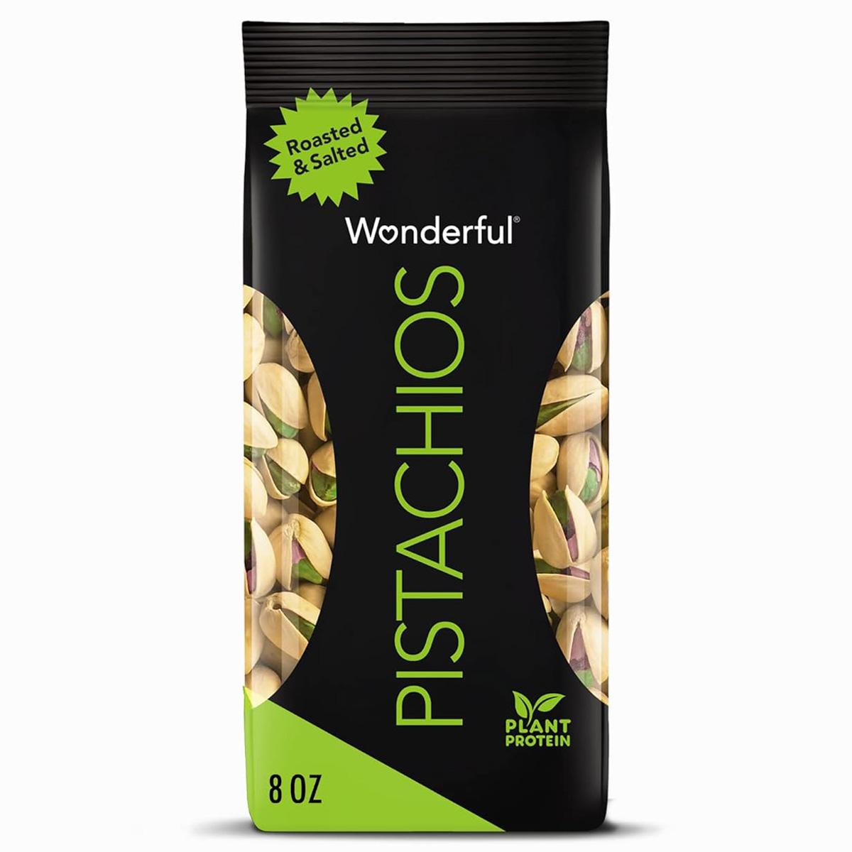 Wonderful Pistachios In Shell Roasted and Salted Nuts 8oz for $2.85