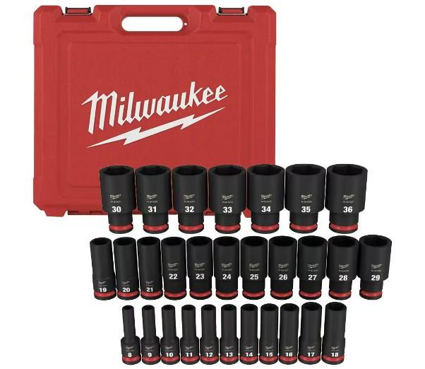 Milwaukee Shockwave 1/2in Drive Metric 6 Point Impact Socket Set for $139 Shipped