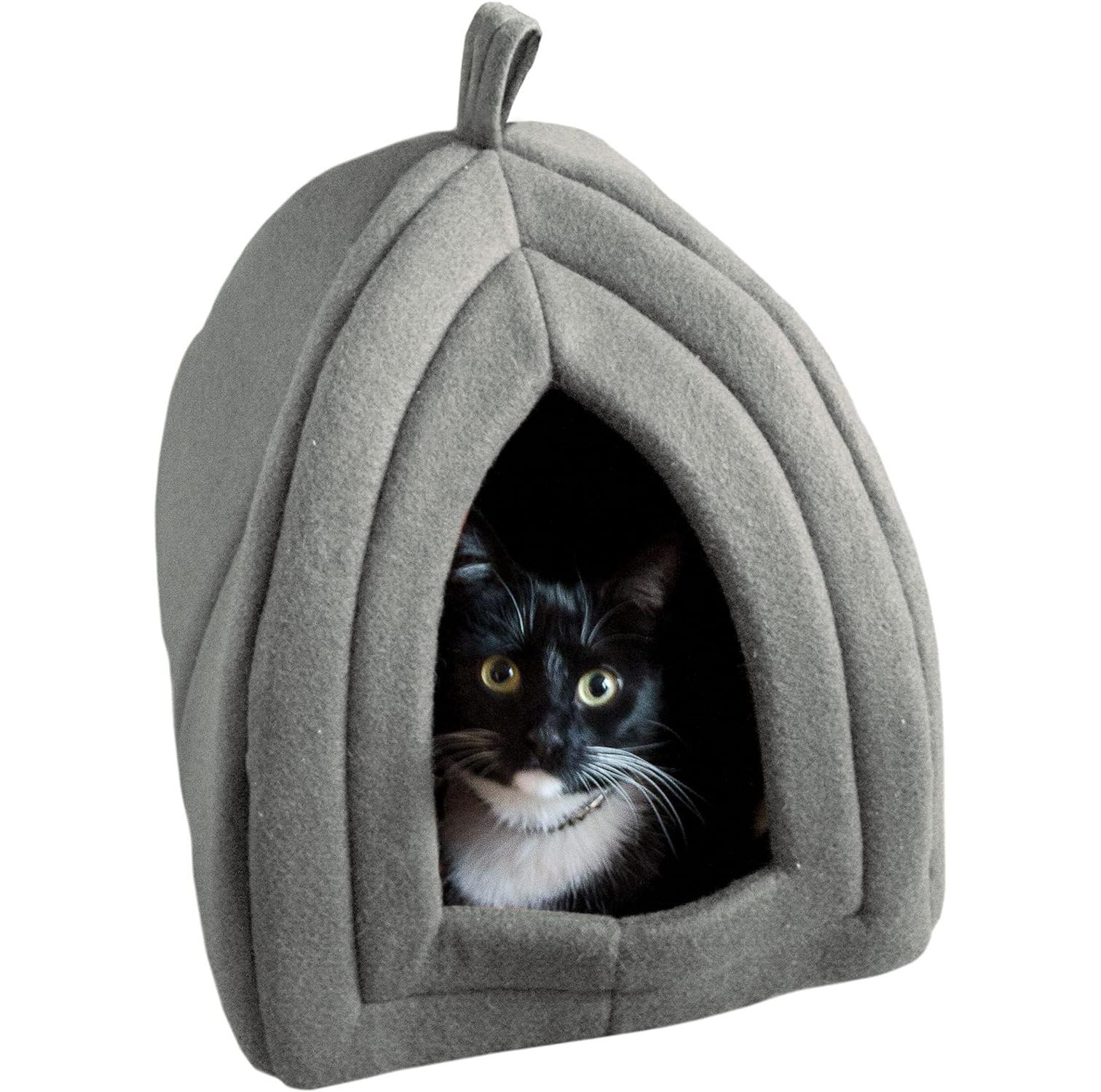 Cat House Indoor Bed with Removable Foam Cushion Pet Tent for $7.52