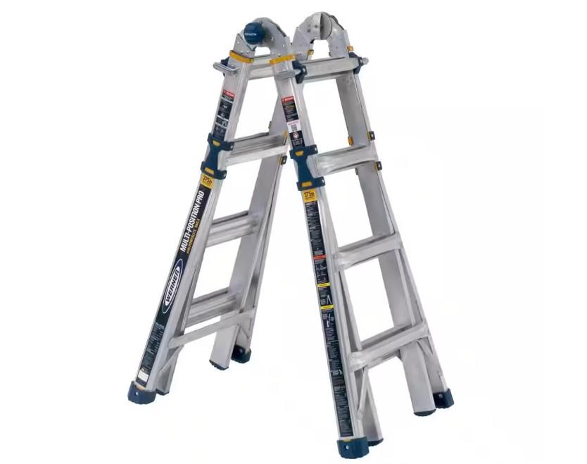 Werner 18ft Reach Aluminum 5-in-1 Multi-Position Duty Pro Ladder for $149 Shipped