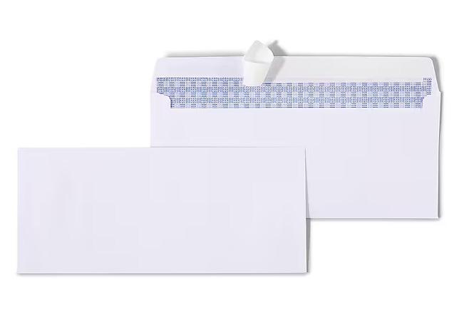Staples EasyClose Security Tinted 10 Business Envelopes 100 Pack for $3.99 Shipped