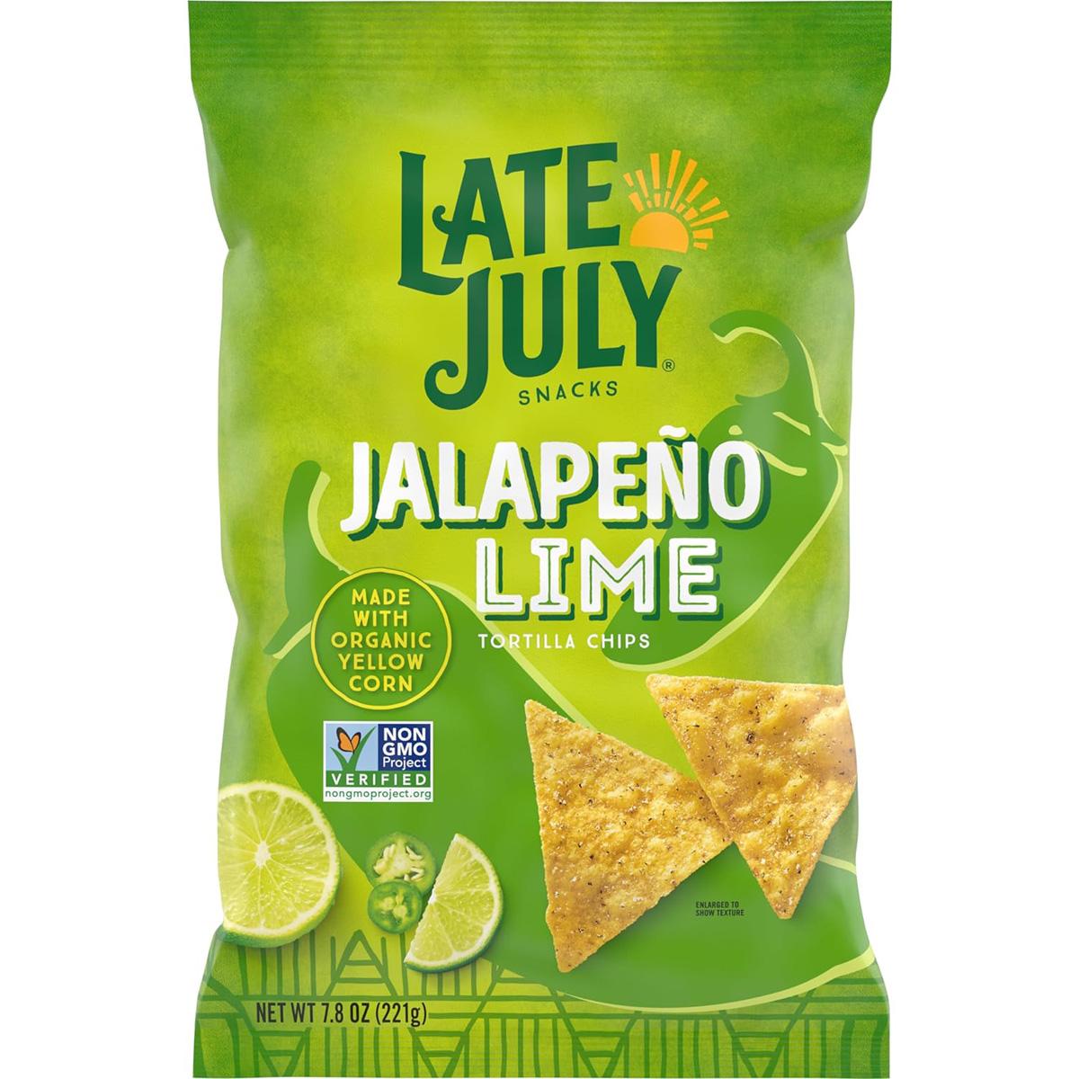 Late July Snacks Jalapeno Lime Tortilla Chips for $2.75