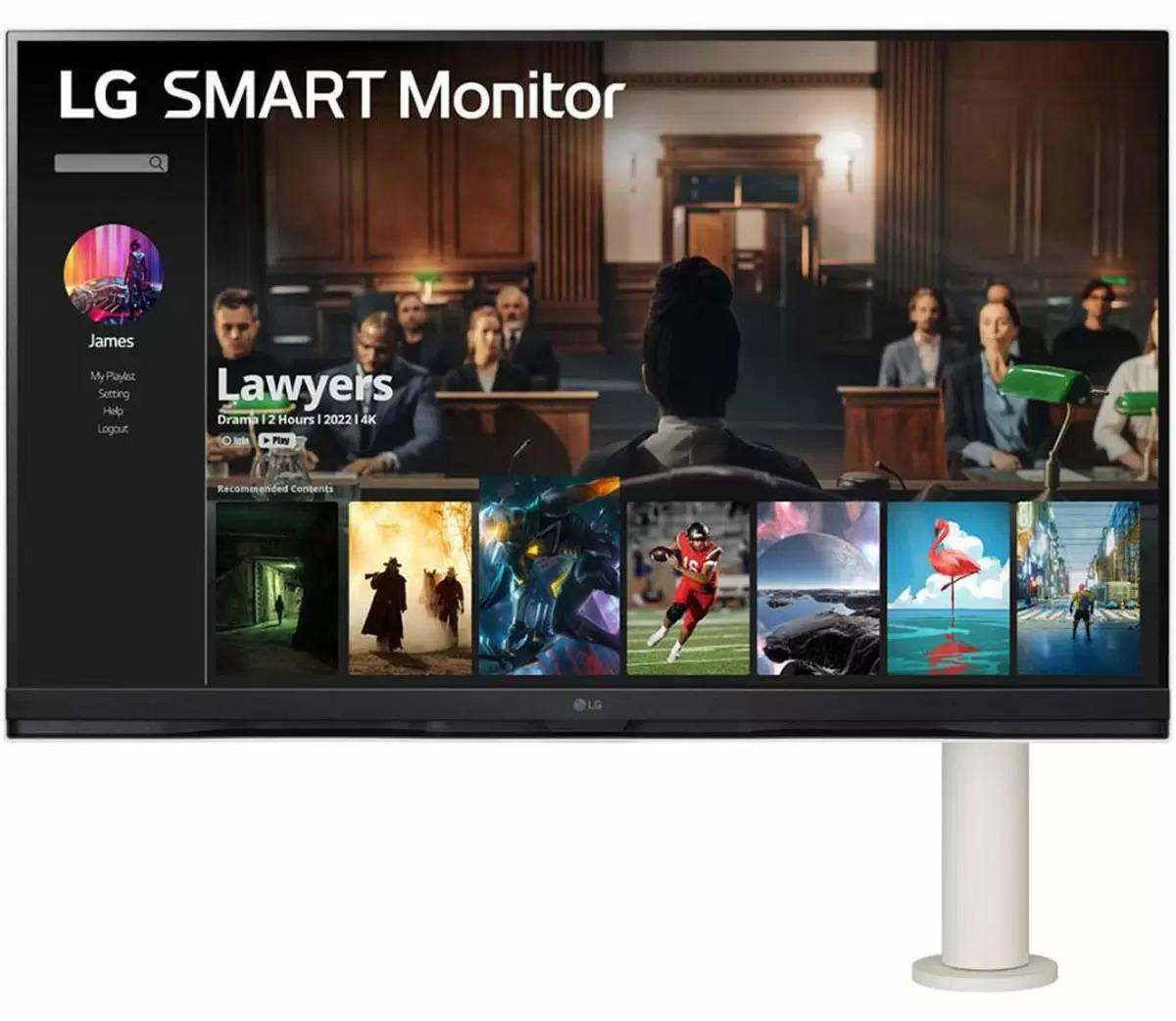 32in LG 32SQ780S-W 4K VA DCI-P3 USB-C 65W PD Smart Monitor for $279 Shipped