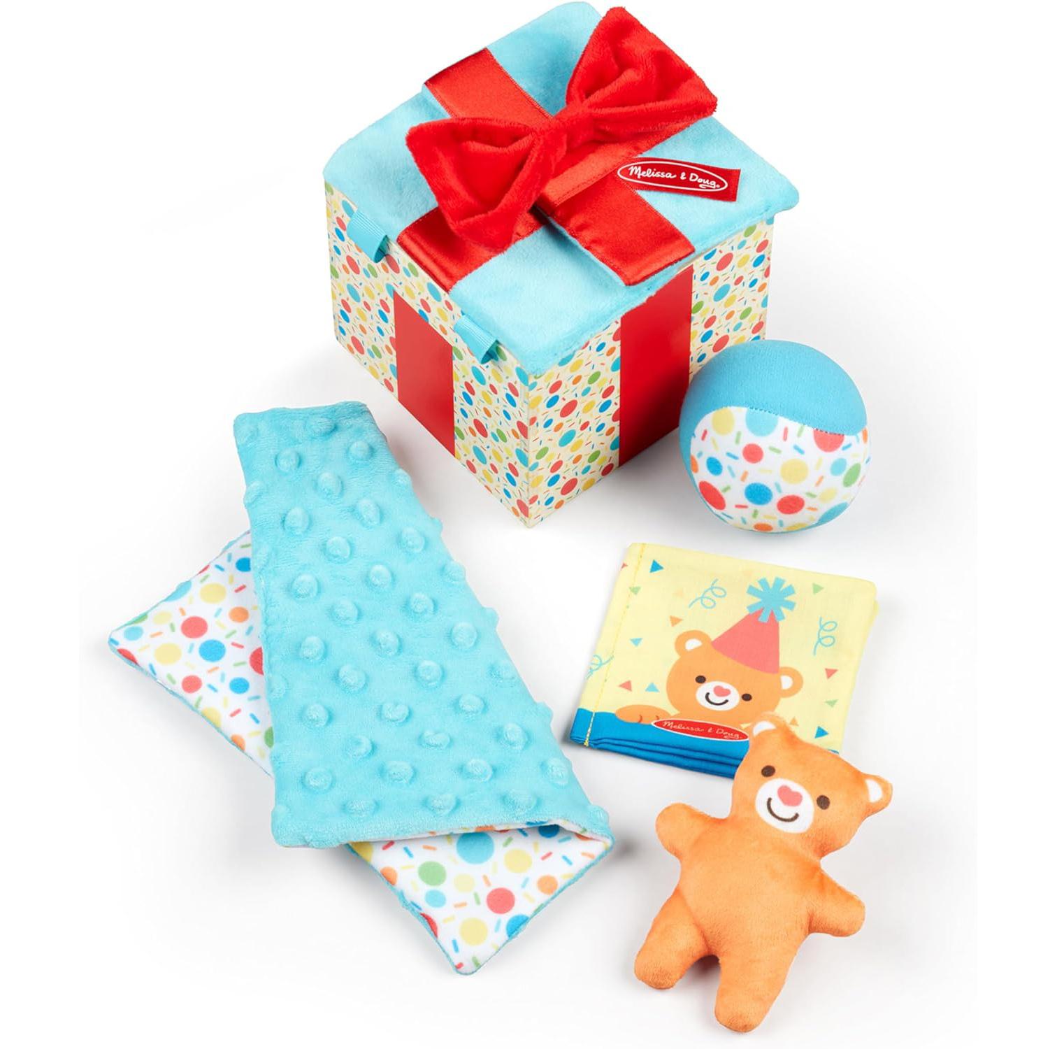 Melissa and Doug Wooden Surprise Gift Box Infant Toy for $8.24