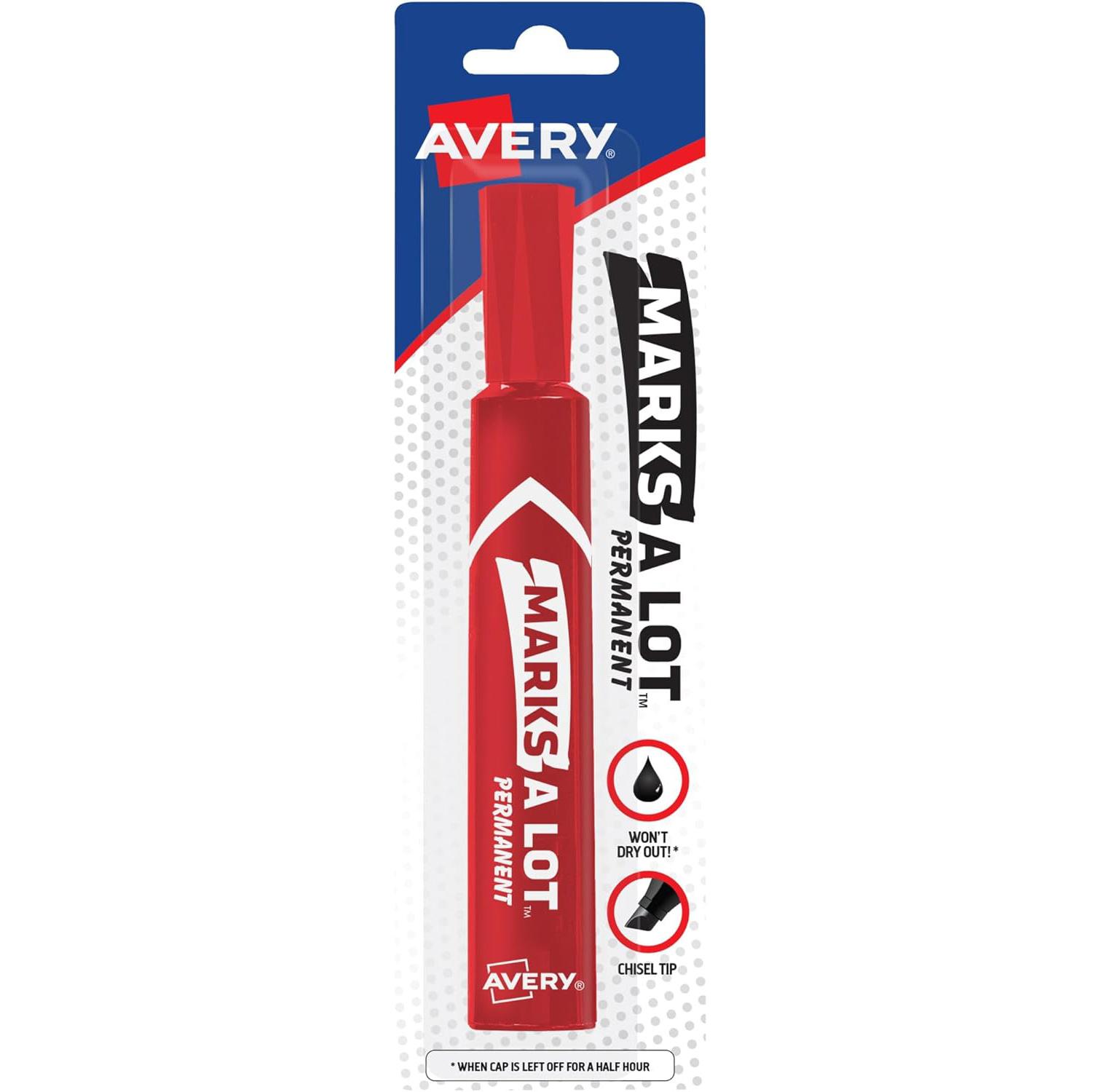 Avery Marks-A-Lot Red 17887 Permanent Marker for $1.06