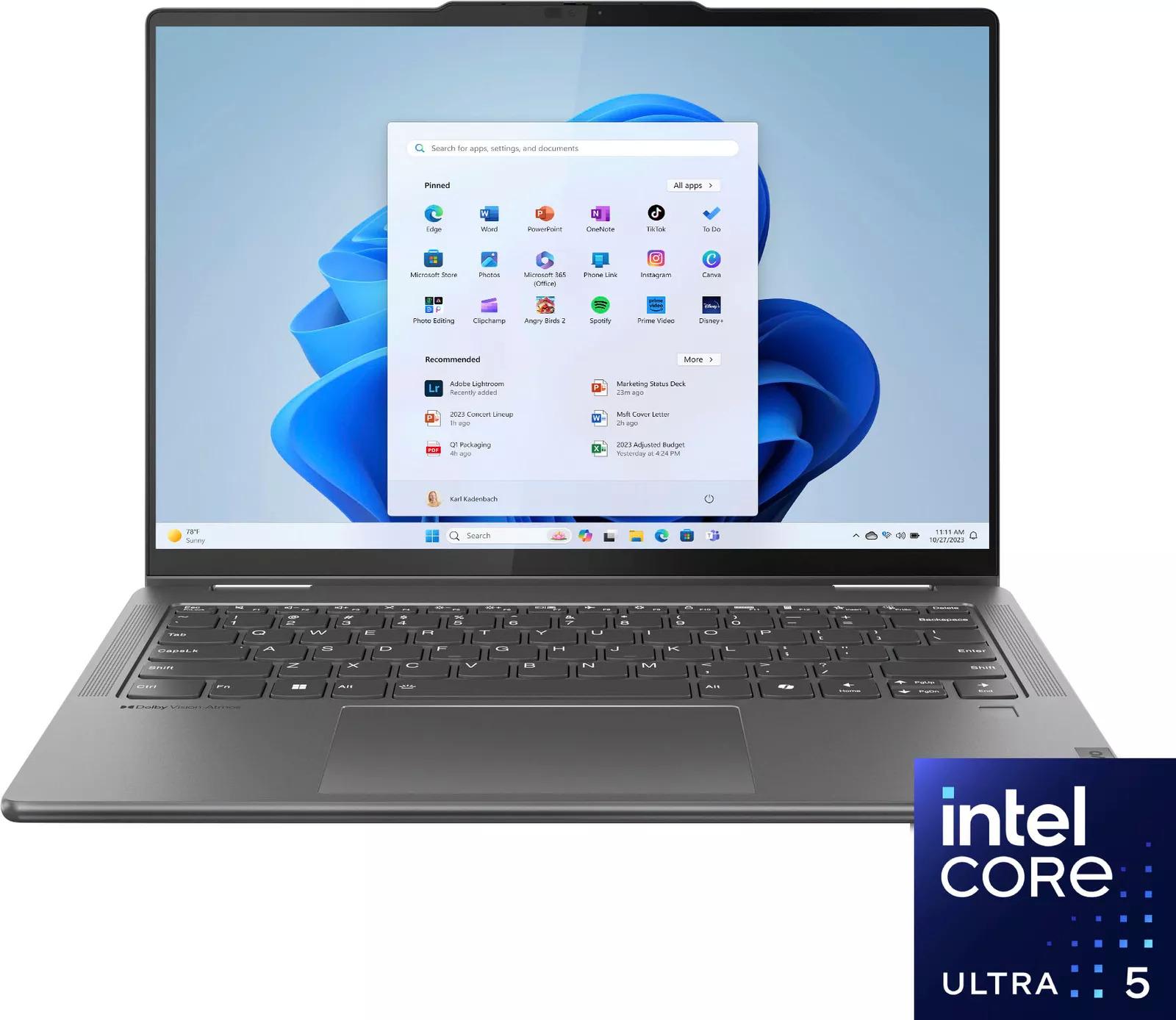 Lenovo Yoga 7i 2-in-1 14in Intel Ultra 5 16GB Notebook Laptop for $599.99 Shipped