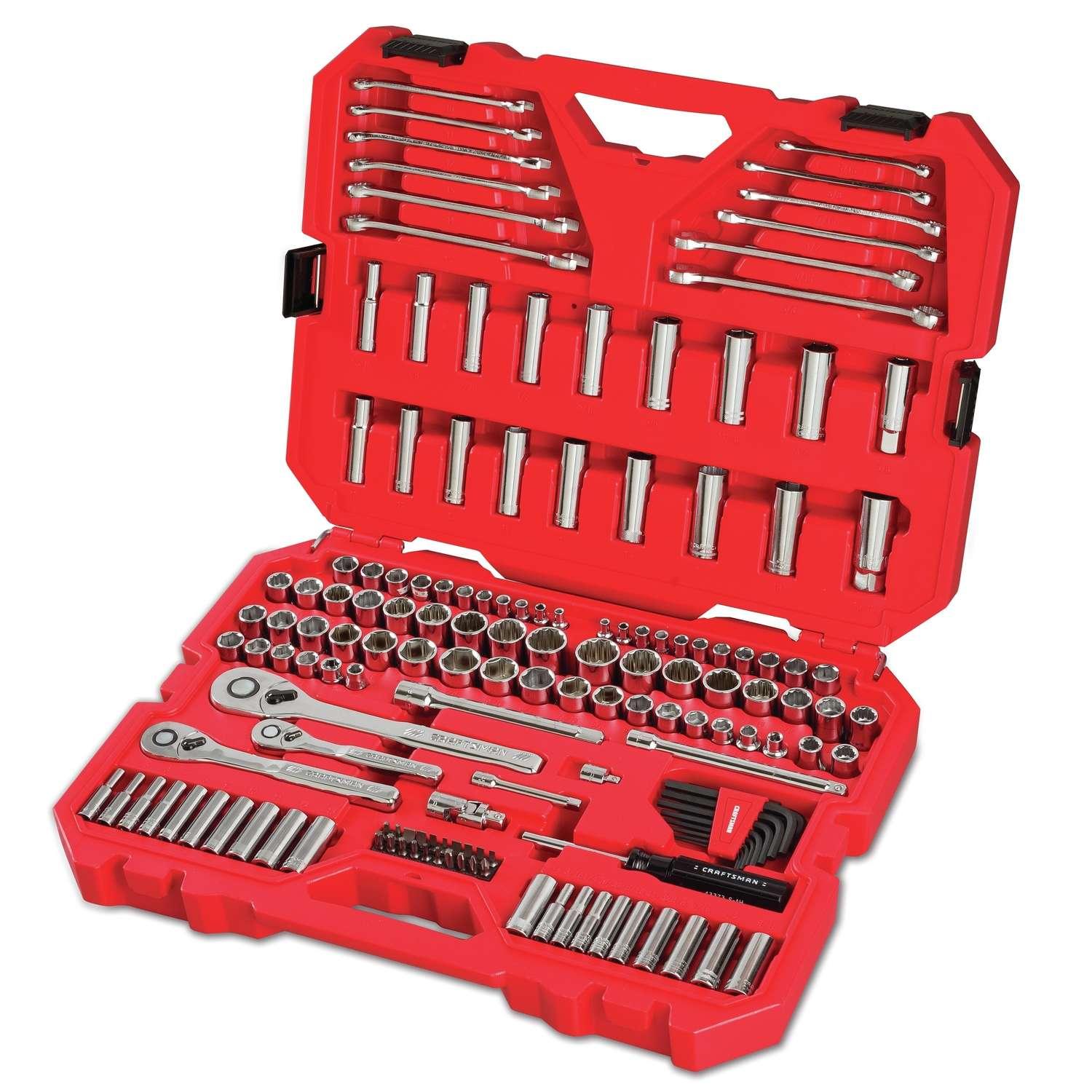 Craftsman Metric and SAE 6 Point Auto Mechanics 159-Piece Tool Set for $69