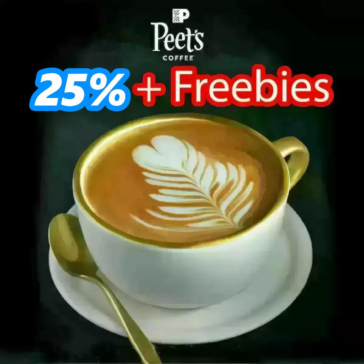 How to Get a 25% Off Discount at Peets Coffee