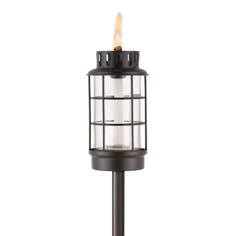 Tiki Round Lantern StepNStall Outdoor Torch for $10.49