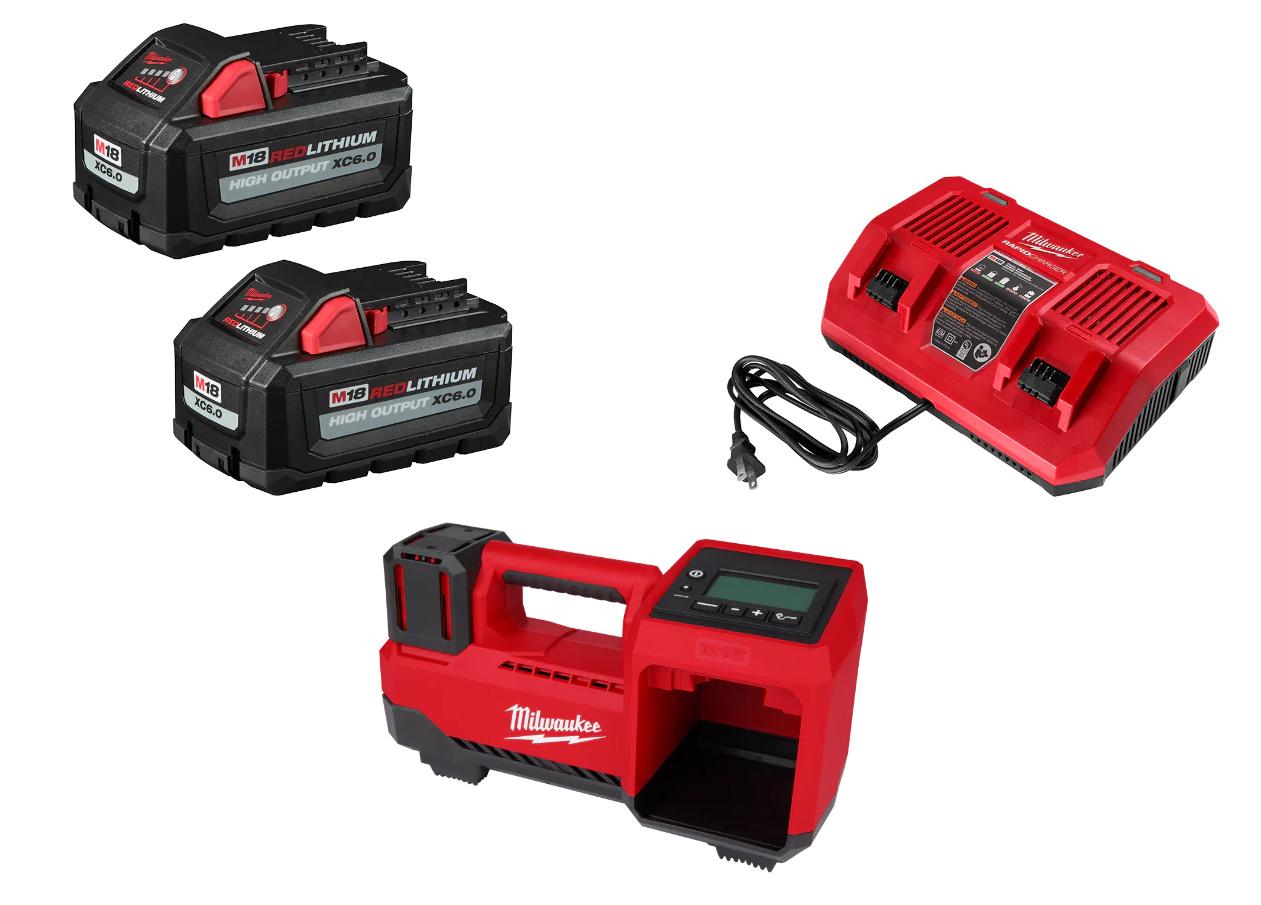 Milwaukee M18 18V Cordless Tire Inflator with Batteries for $237.15 Shipped