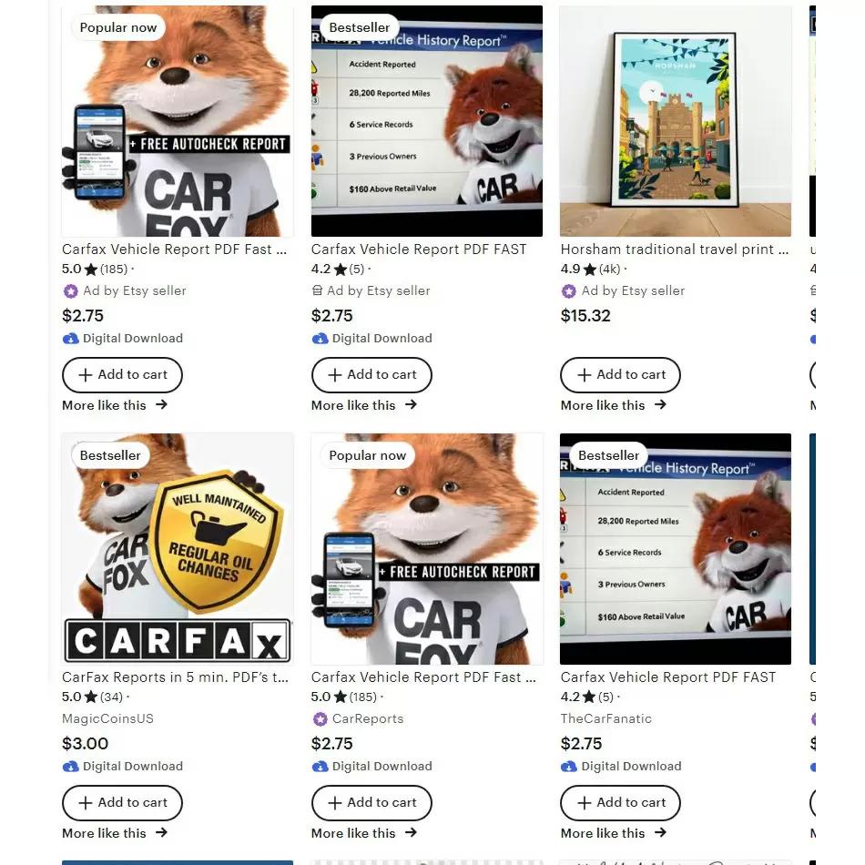 Carfax Report Check for Used Cars for $5