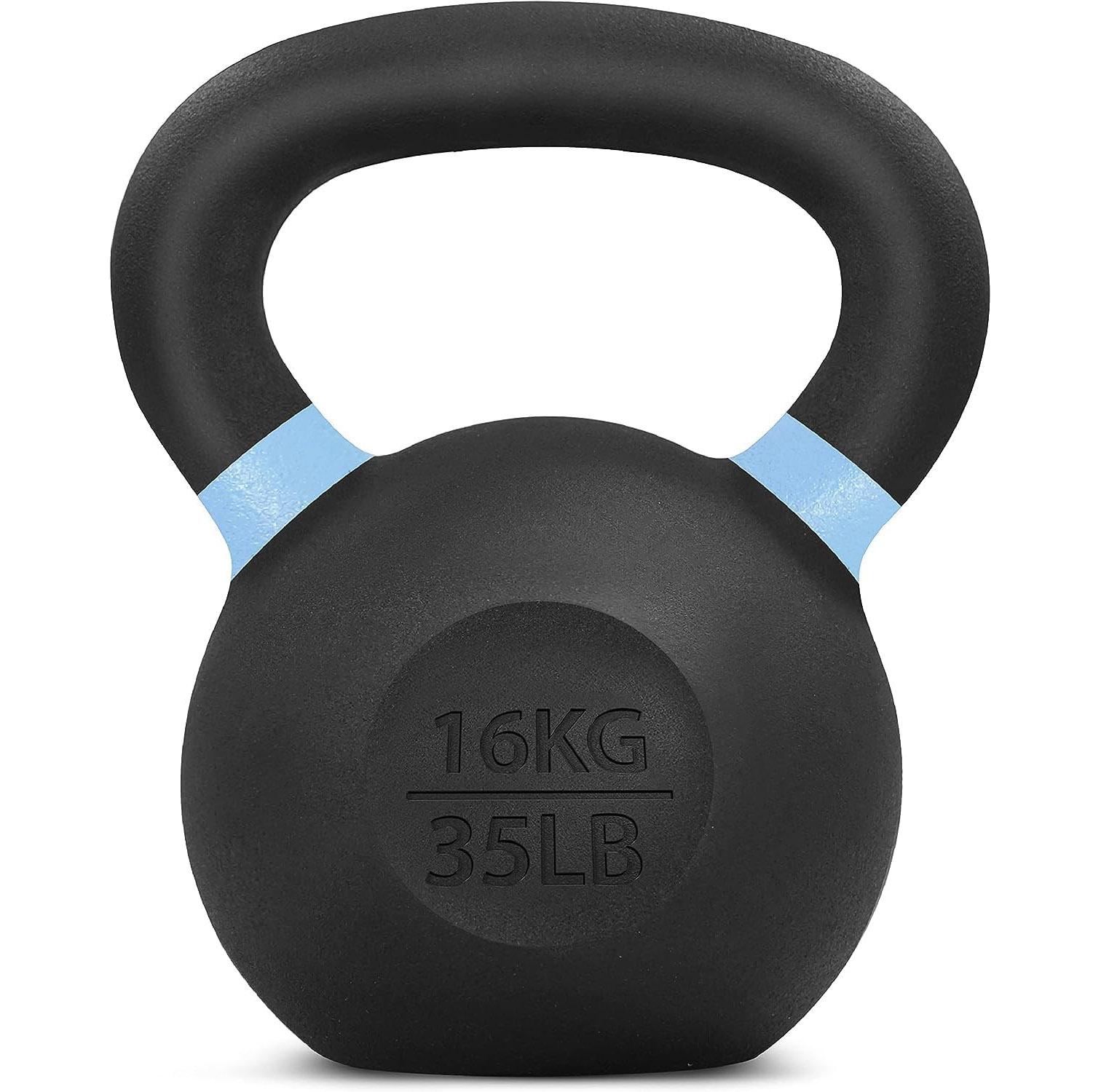 Yes4All Cast Iron 35lbs Kettlebell Weight for $25.09