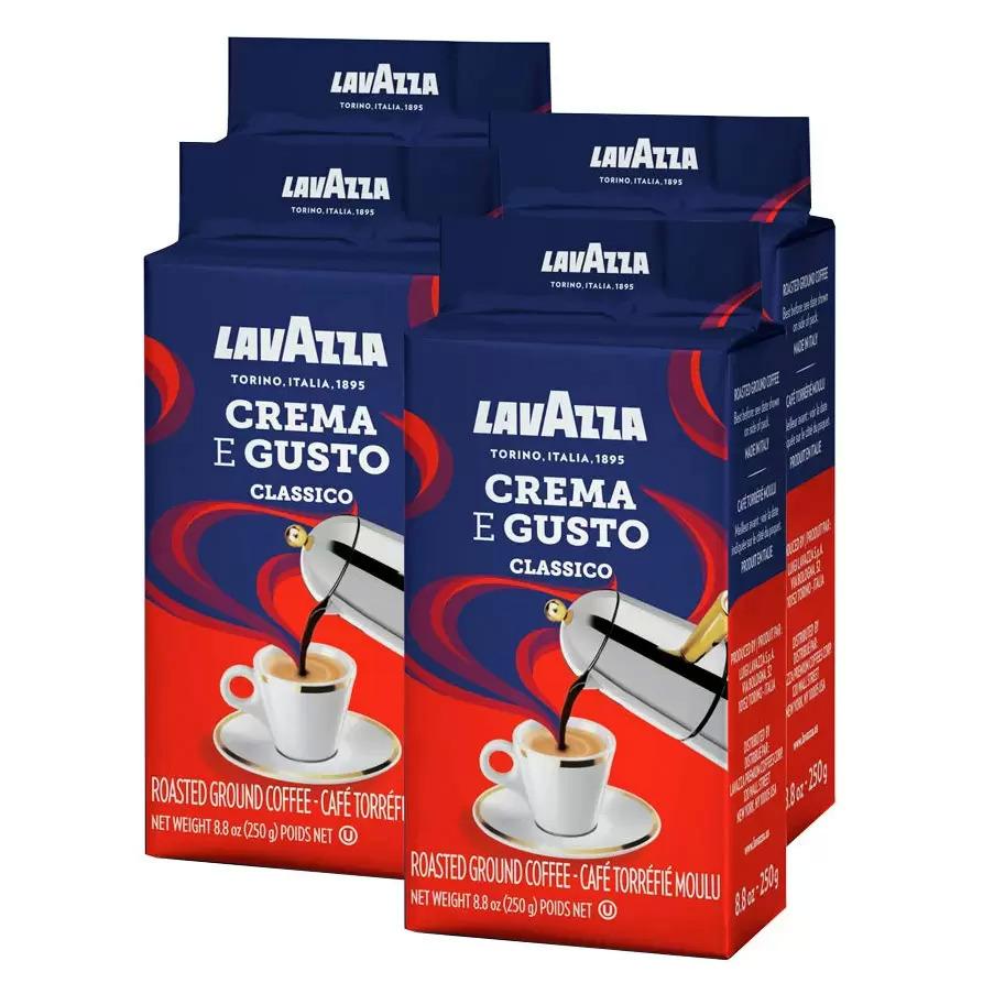 Lavazza Espresso Dark Roast Ground Coffee Crema E Gusto Ground 4 Pack for $8.25