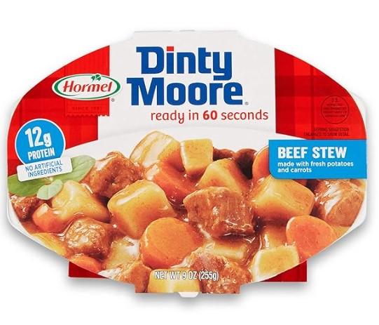 Dinty Moore Beef Stew Single Serve Microwave Meals 6 Pack for $11.93