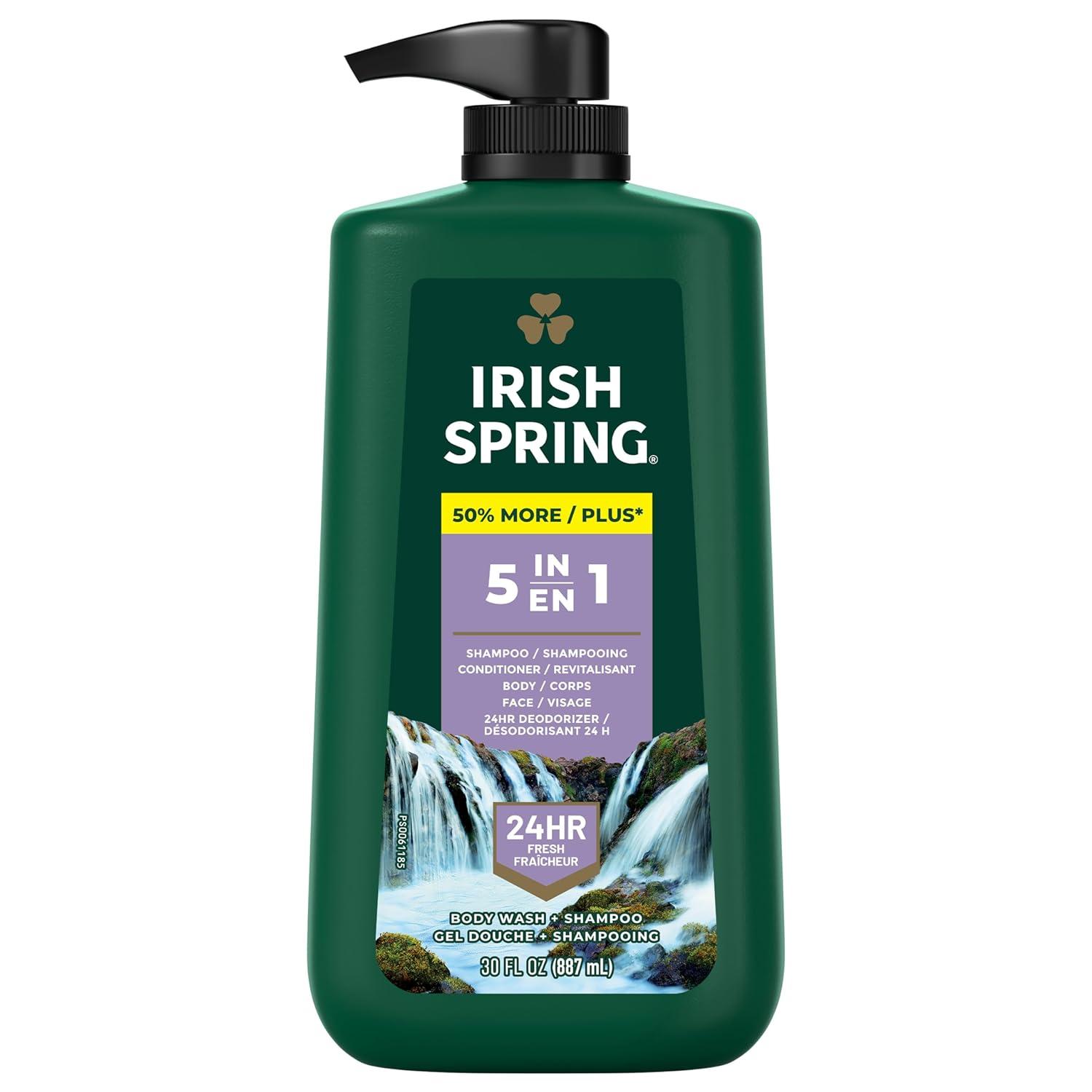 Irish Spring 5 in 1 Body Wash for Men for $4.64