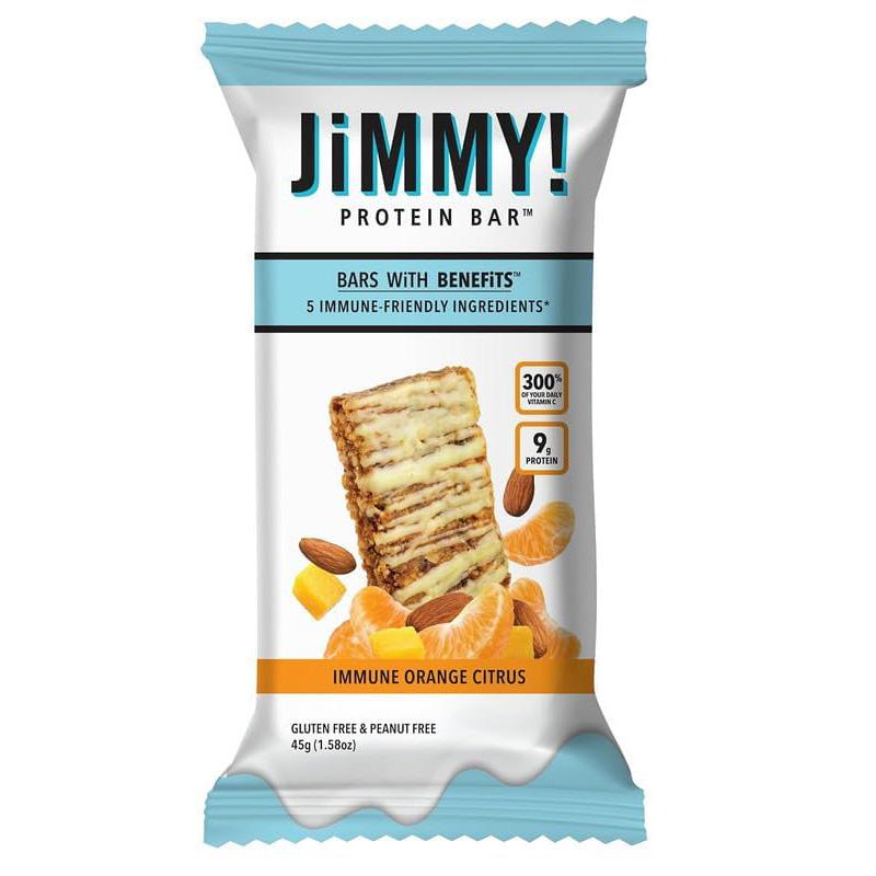 JiMMY Orange Citrus Immune Support Protein Bars 15 Pack for $6.39