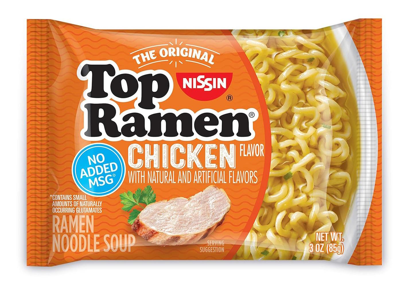 Nissin Top Ramen Noodle Soup Chicken Flavor 24 Pack for $5.58