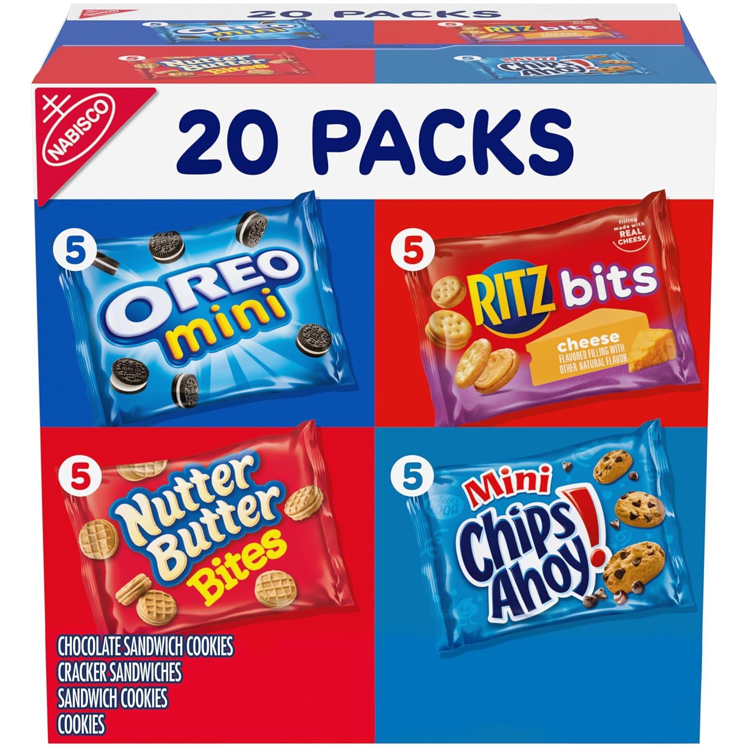 Nabisco Oreo Chips Ahoy Nutter Butter Ritz Mix Variety Pack for $6.17