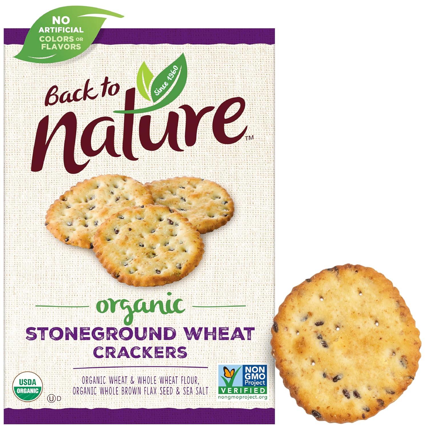 Back to Nature Organic Stoneground Wheat Crackers for $2.03