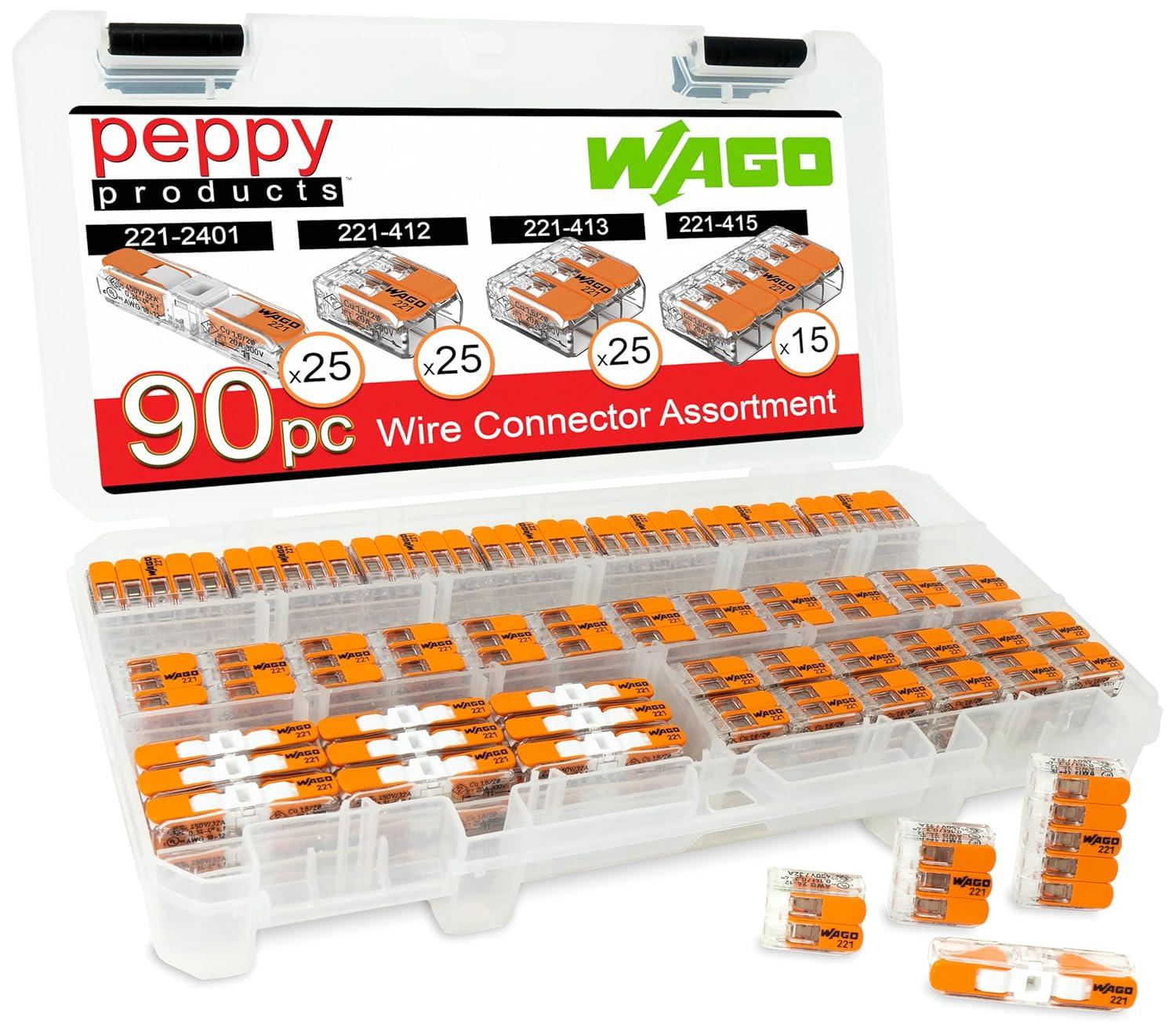 WAGO 221 Lever-Nuts Compact Splicing Wire Connector Assortment for $37.75 Shipped