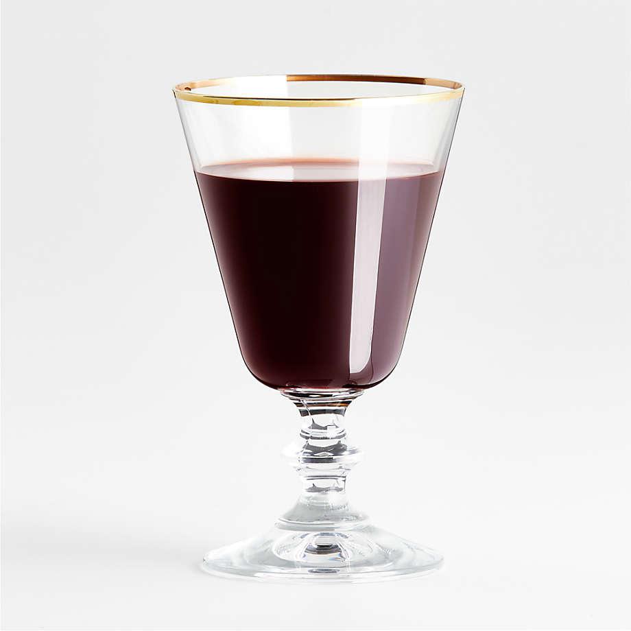 Gold Rim 10-Oz French Wine Glass for $3.97 Shipped