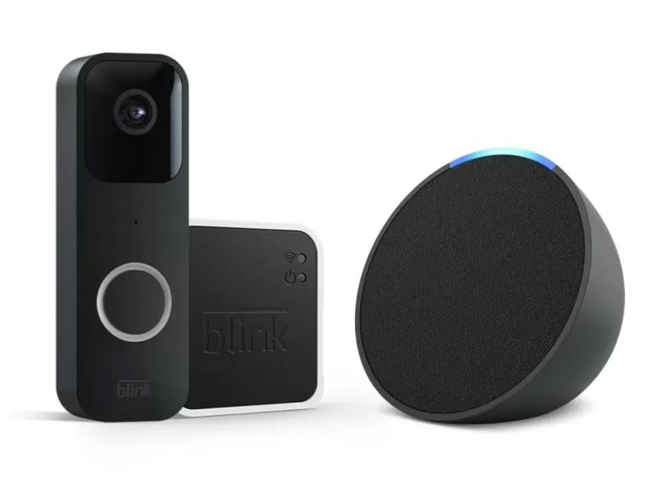 Blink Video Doorbell System + Amazon Echo Pop for $34.99 Shipped