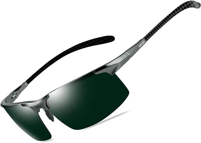 Bircen Mens Carbon Fiber Polarized Sunglasses for $9.99