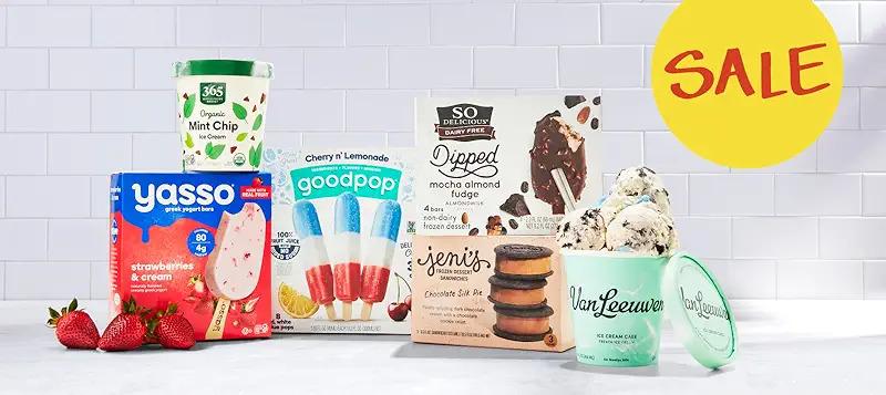 Whole Foods Ice Cream and Frozen Desserts Sale for 50% Off