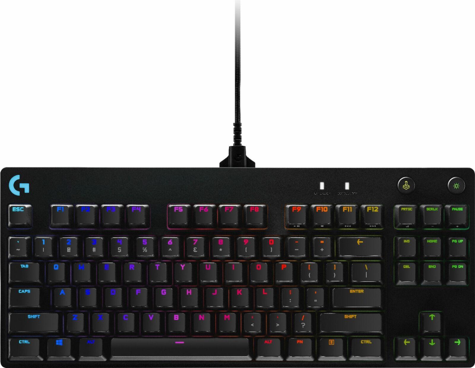 Logitech G PRO TKL Mechanical GX Blue Clicky Switch Keyboard for $59.99 Shipped