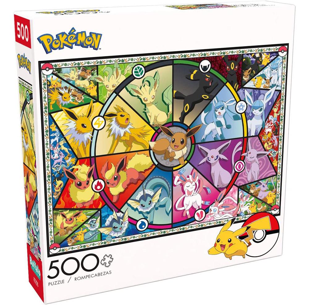 Pokemon Eevees Stained Glass Buffalo Games Jigsaw Puzzle for $6.44