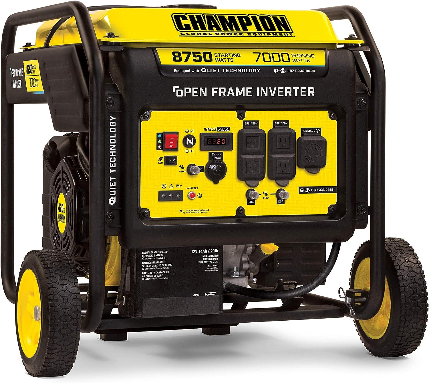 Champion Power Equipment 8750W Inverter Electric Start Generator for $780.70 Shipped