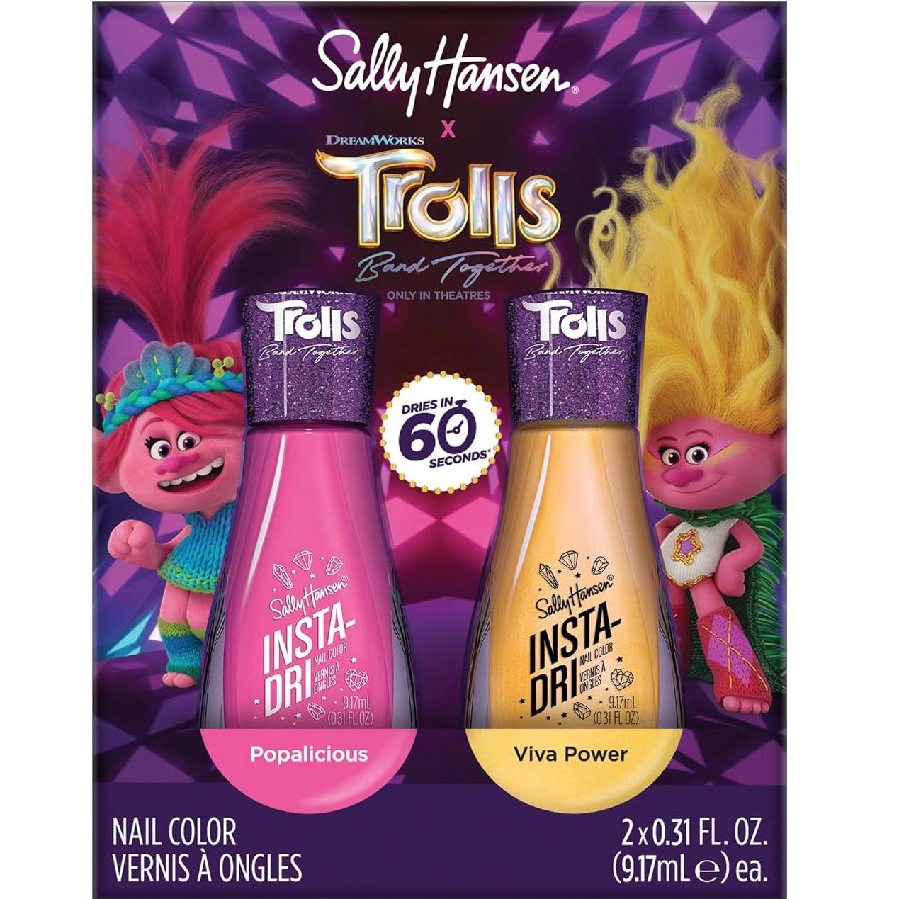 Sally Hansen Insta-Dri x Trolls Nail Polish Collection 2 Pack for $5.98