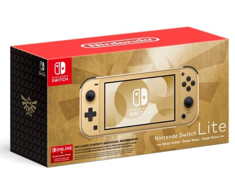 Nintendo Switch Lite Hyrule Edition with Nintendo Switch Online for $209.99 Shipped