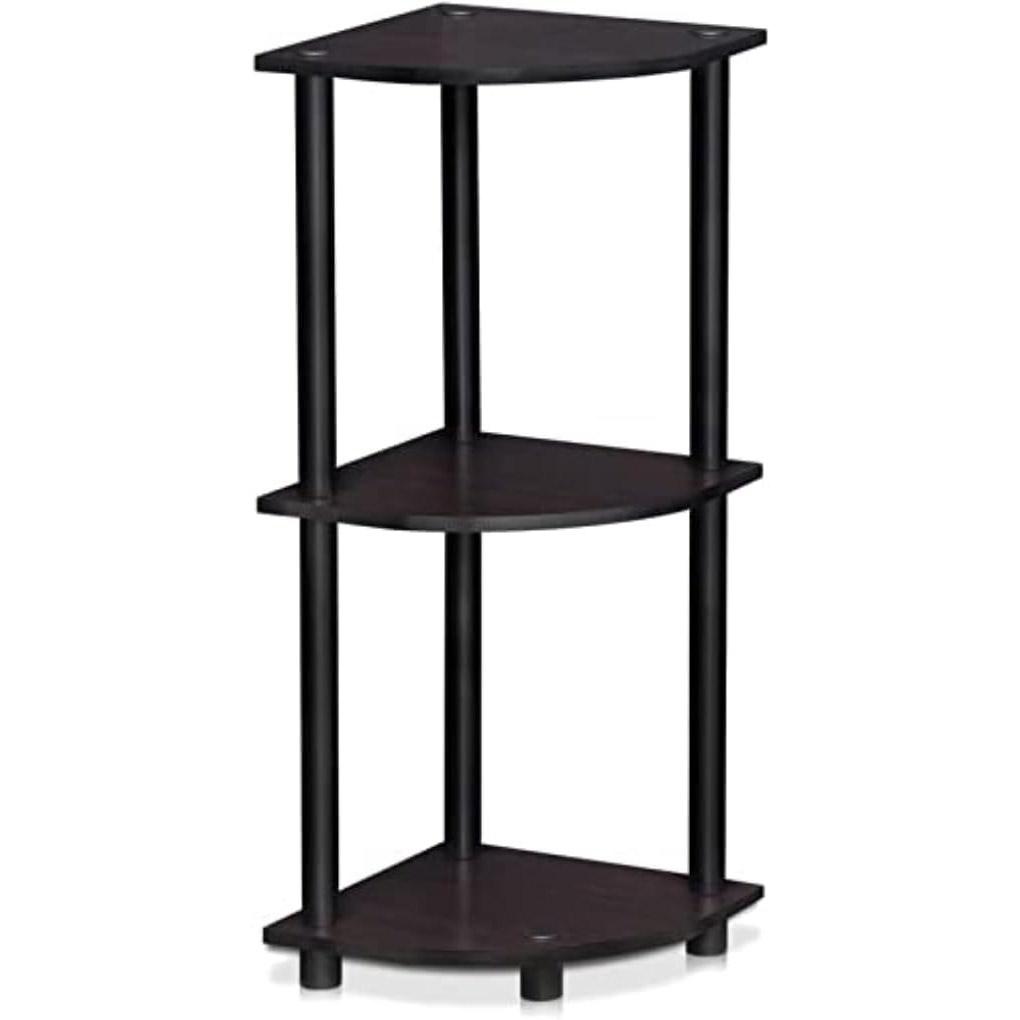 Furinno Turn-N-Tube 3-Tier Corner Display Rack Multipurpose Shelving Unit for $8.30