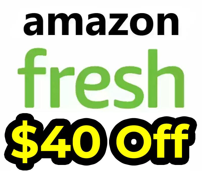 Amazon Fresh Grocery Deliveries or Pickup Coupon $40 off $100