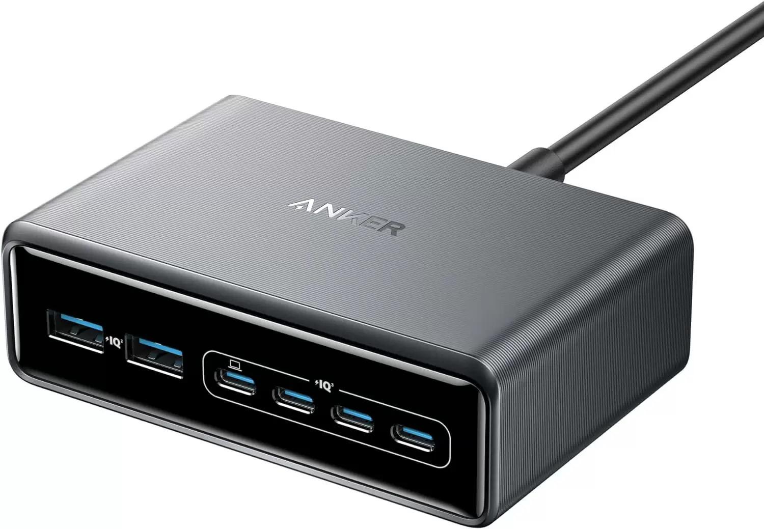 Anker Prime Charger 200w 6-Port GaN Charging Station for $59.49 Shipped