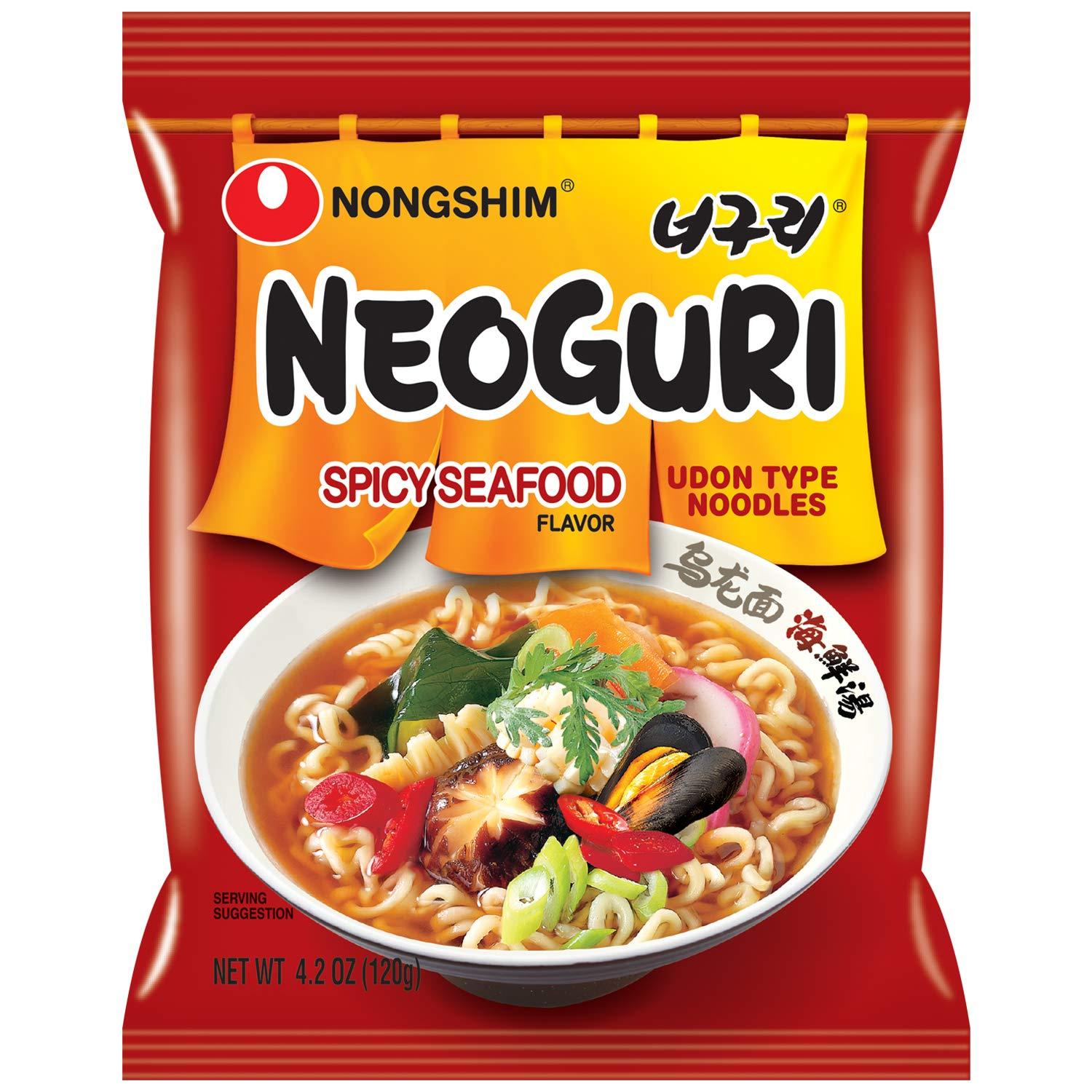 Nongshim Neoguri Spicy Seafood Ramen Noodle Soup 10 Pack for $10.18