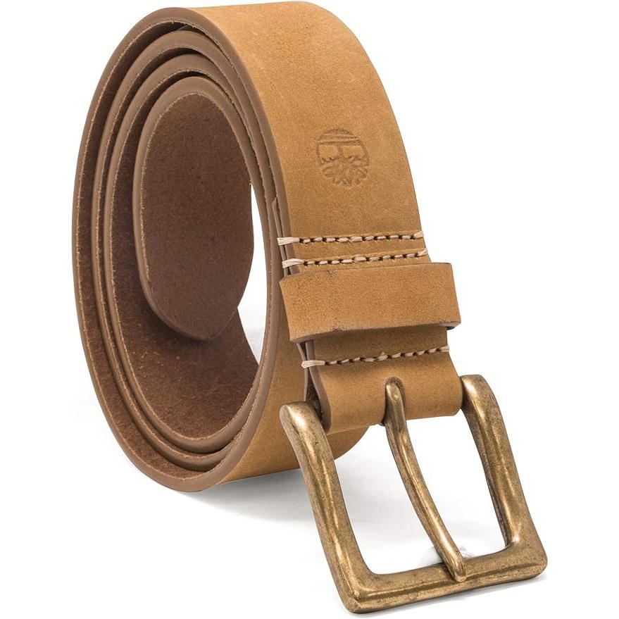 Timberland Mens 38mm Icon Nubuck Boot Leather Belt for $11.20