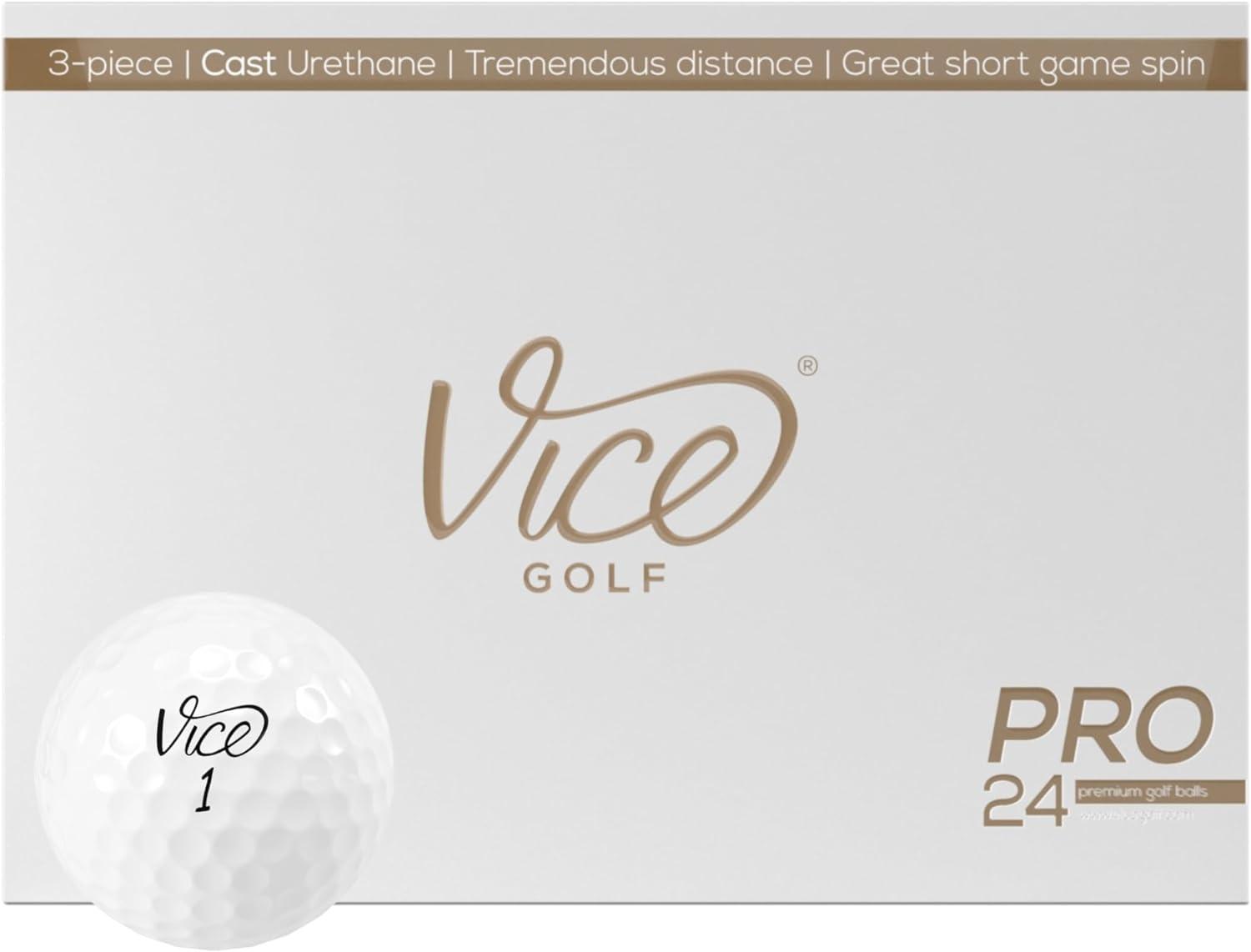 Vice Pro White Golf Balls 24 Pack for $29.91