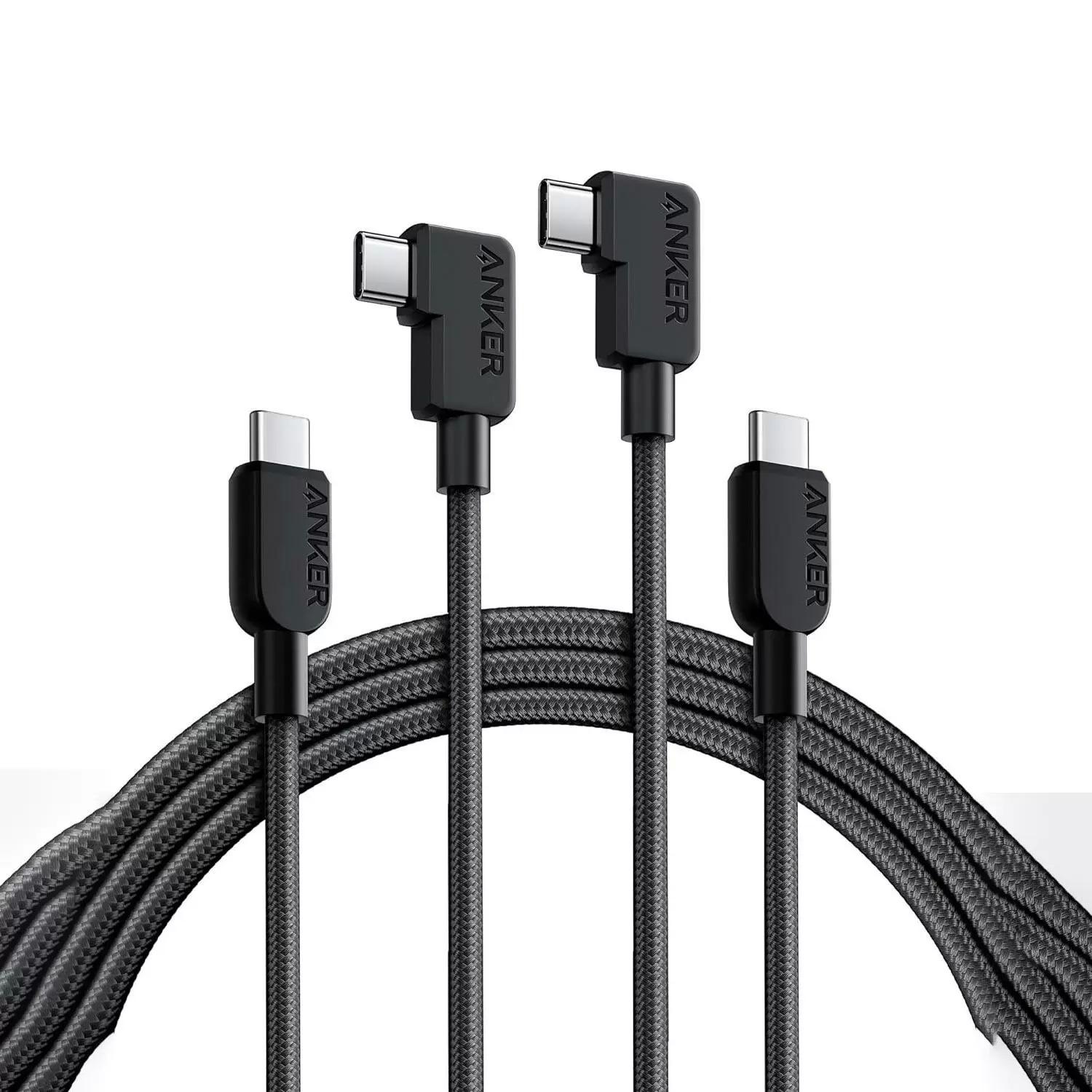 Anker USB C Cable Right Angle 2-Pack for $9.99